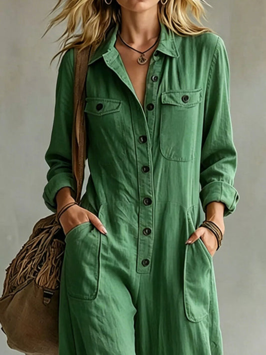 Solange jumpsuit med knäppning