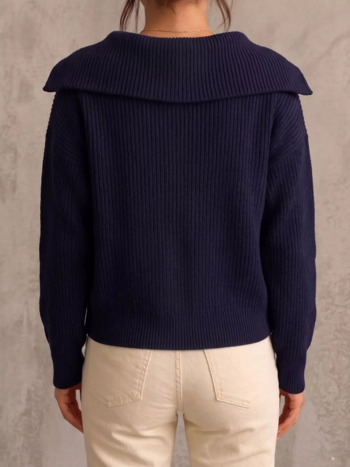 Oda ribbstickad cardigan