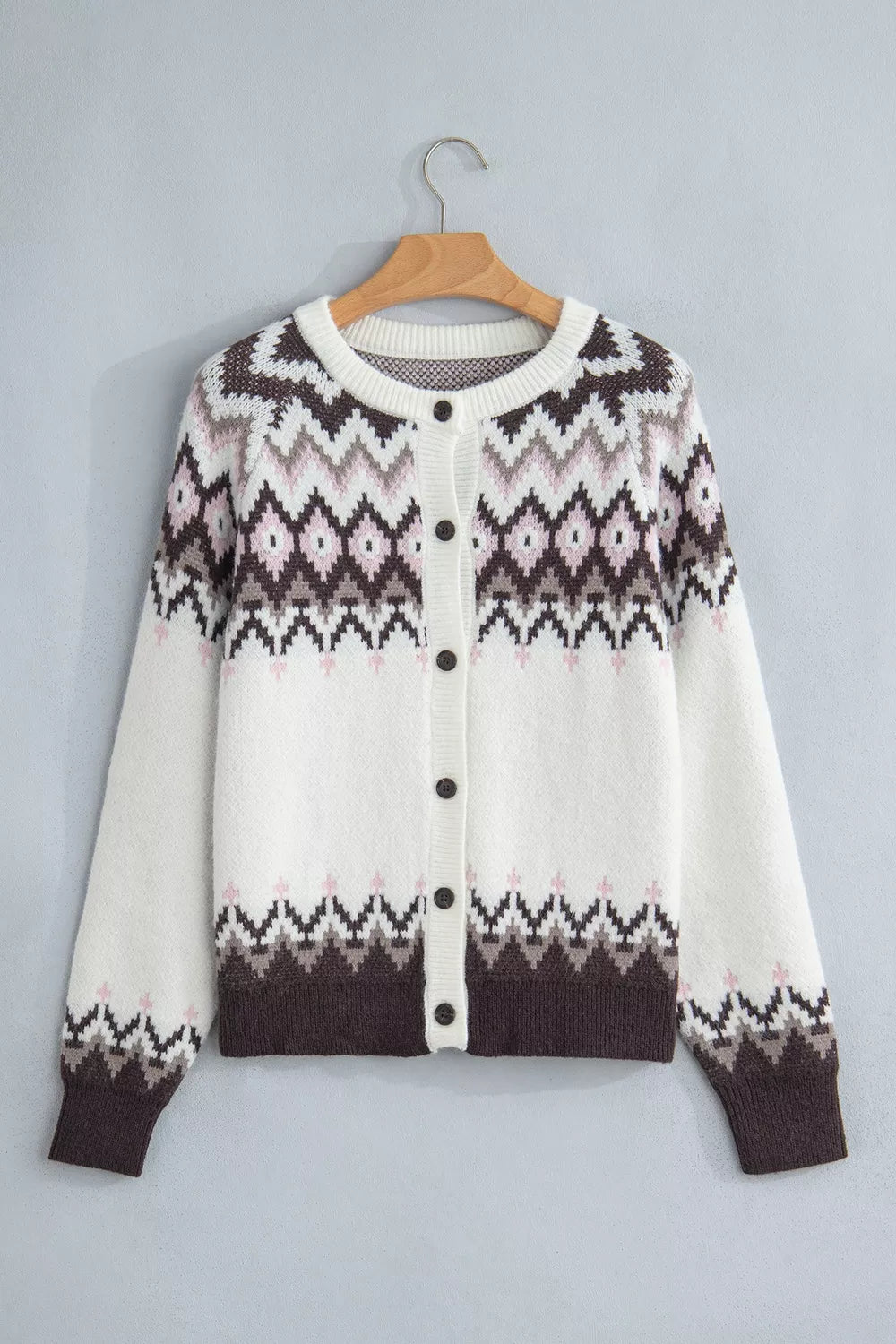 Sigurlaug geometrisk cardigan