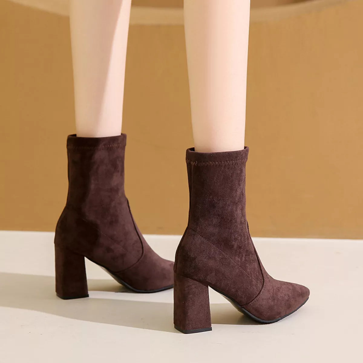 Elsbeth boots i mocka