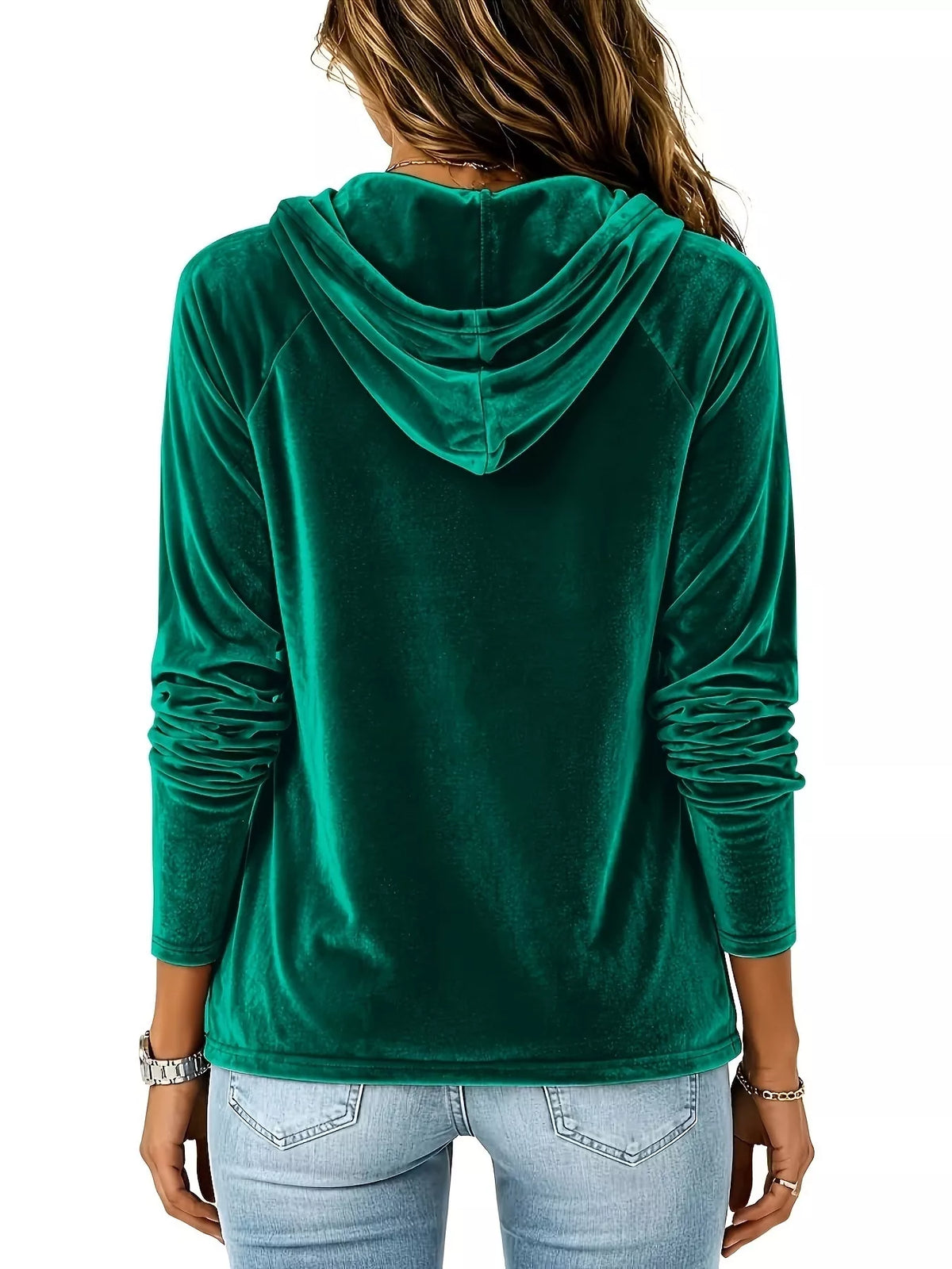 Albertina hoodie i sammet