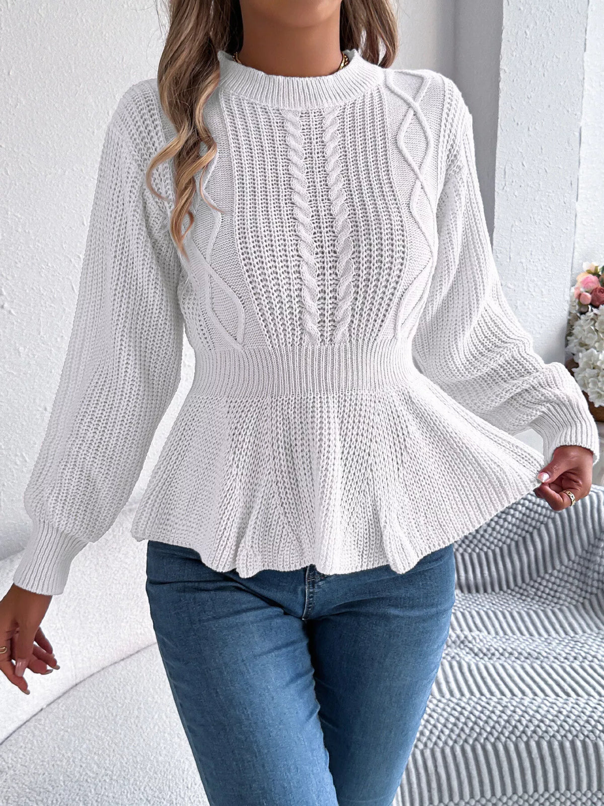 Dea tröja med peplum