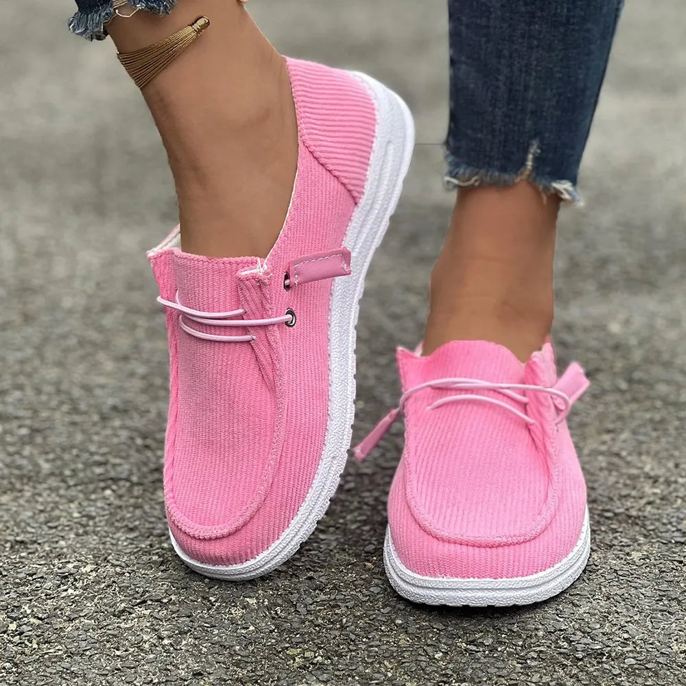 Daina platta slip-ons, cerise