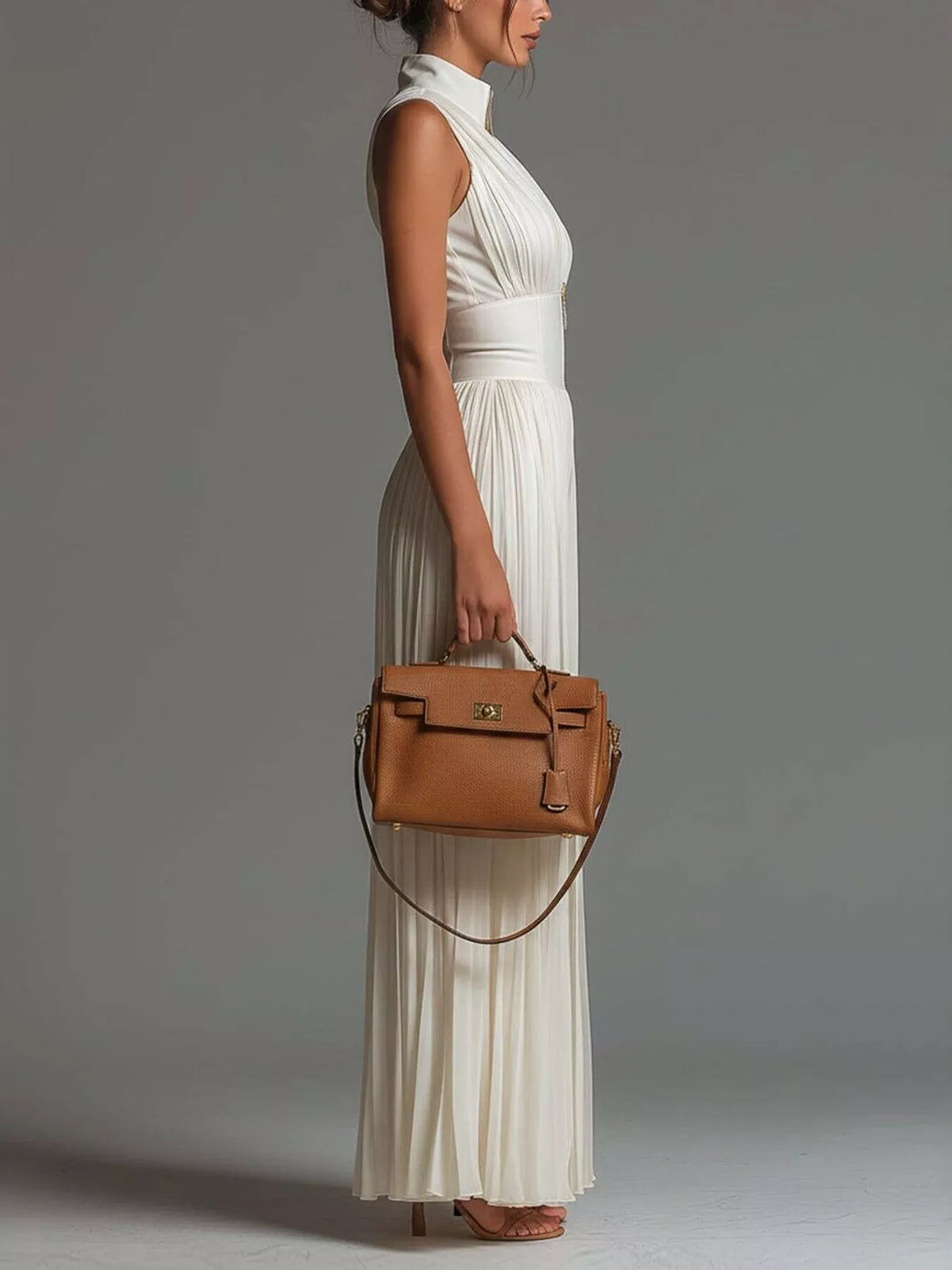Satu plisserad jumpsuit