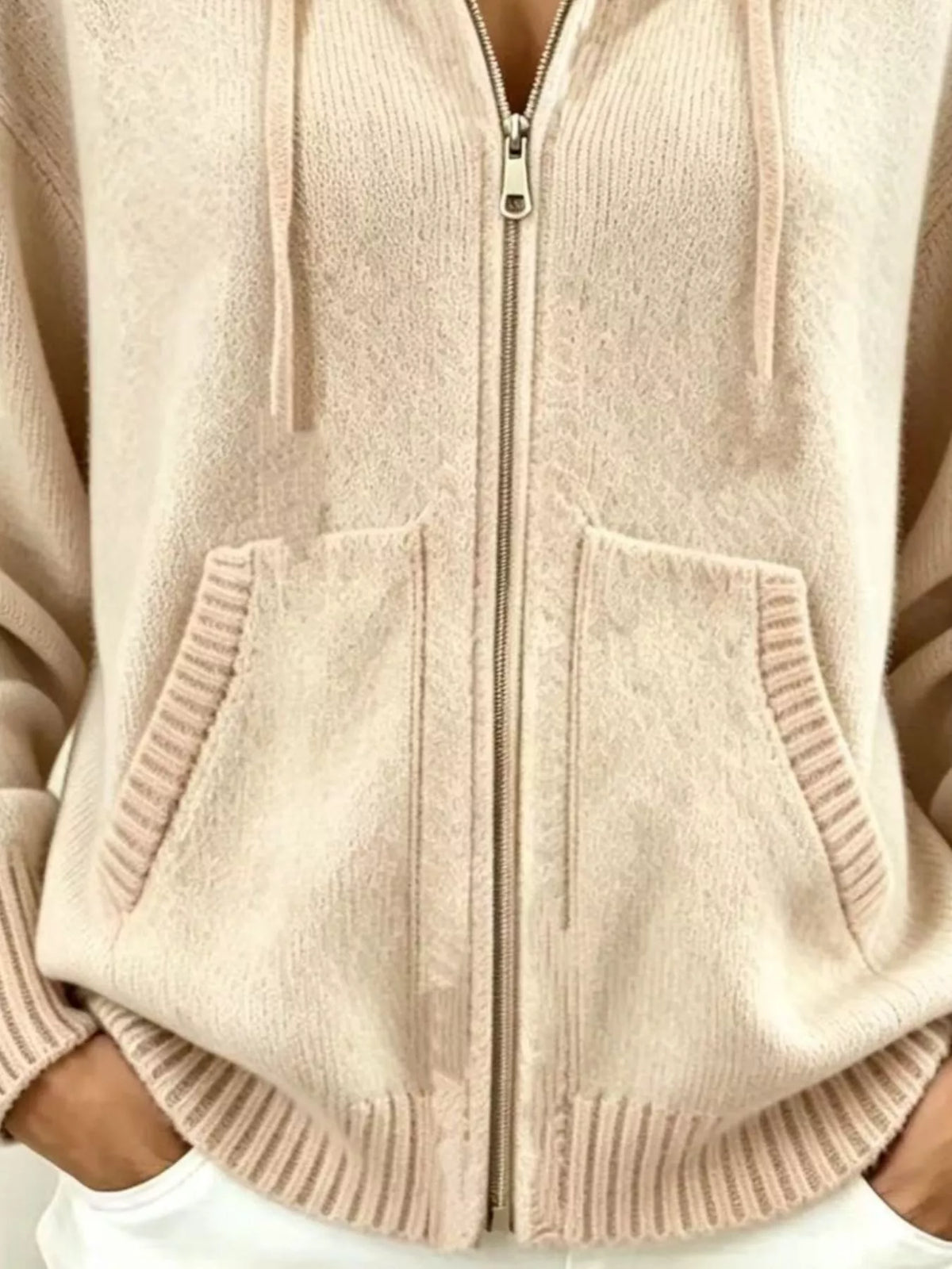 Nelly cardigan med huva