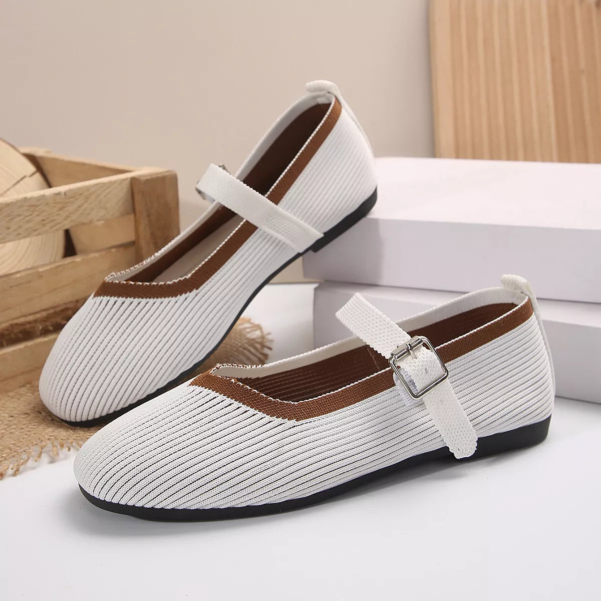 Sheryl slip-ons i mesh