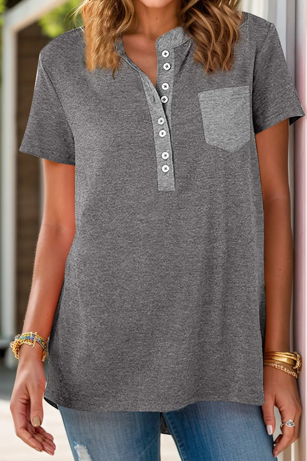 Allis t-shirt med bröstficka