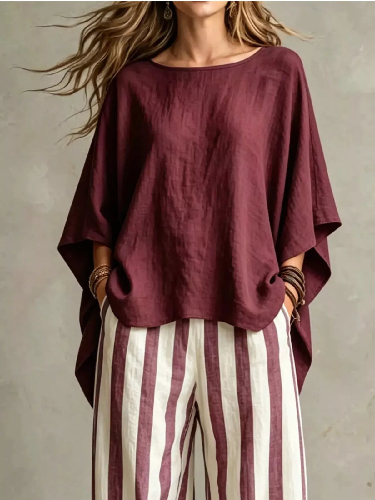 Melisande set med topp och byxor