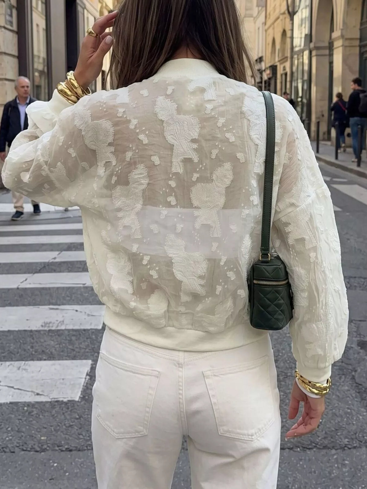 Tilly jacka i jacquardväv