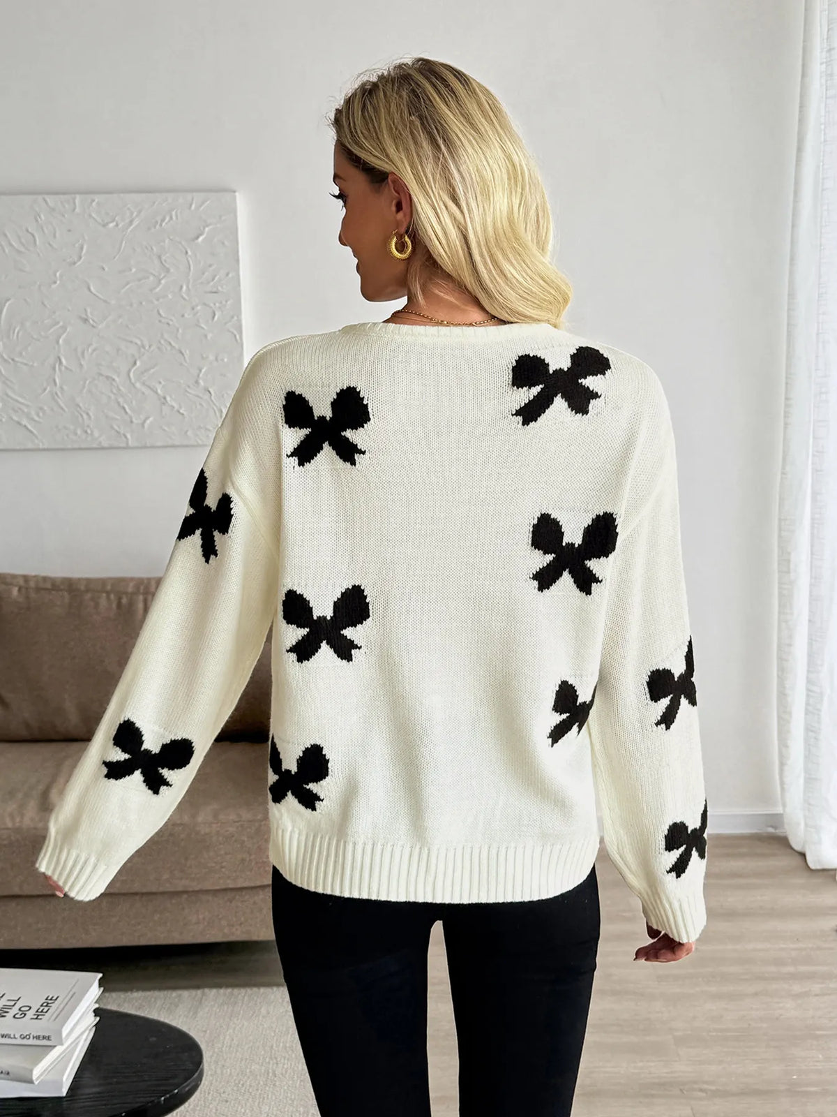 Rania cardigan med rosetter