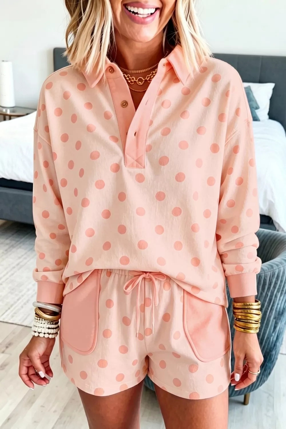 Margot prickigt set, vattenmelonrosa