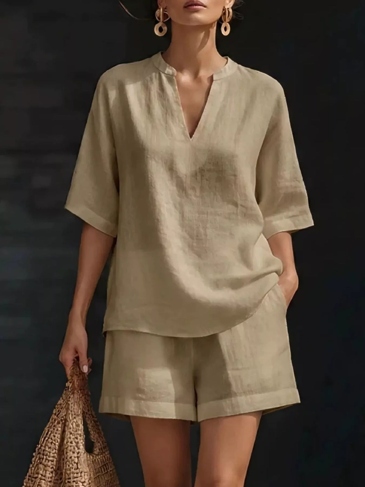 Vienna oversize set, khaki