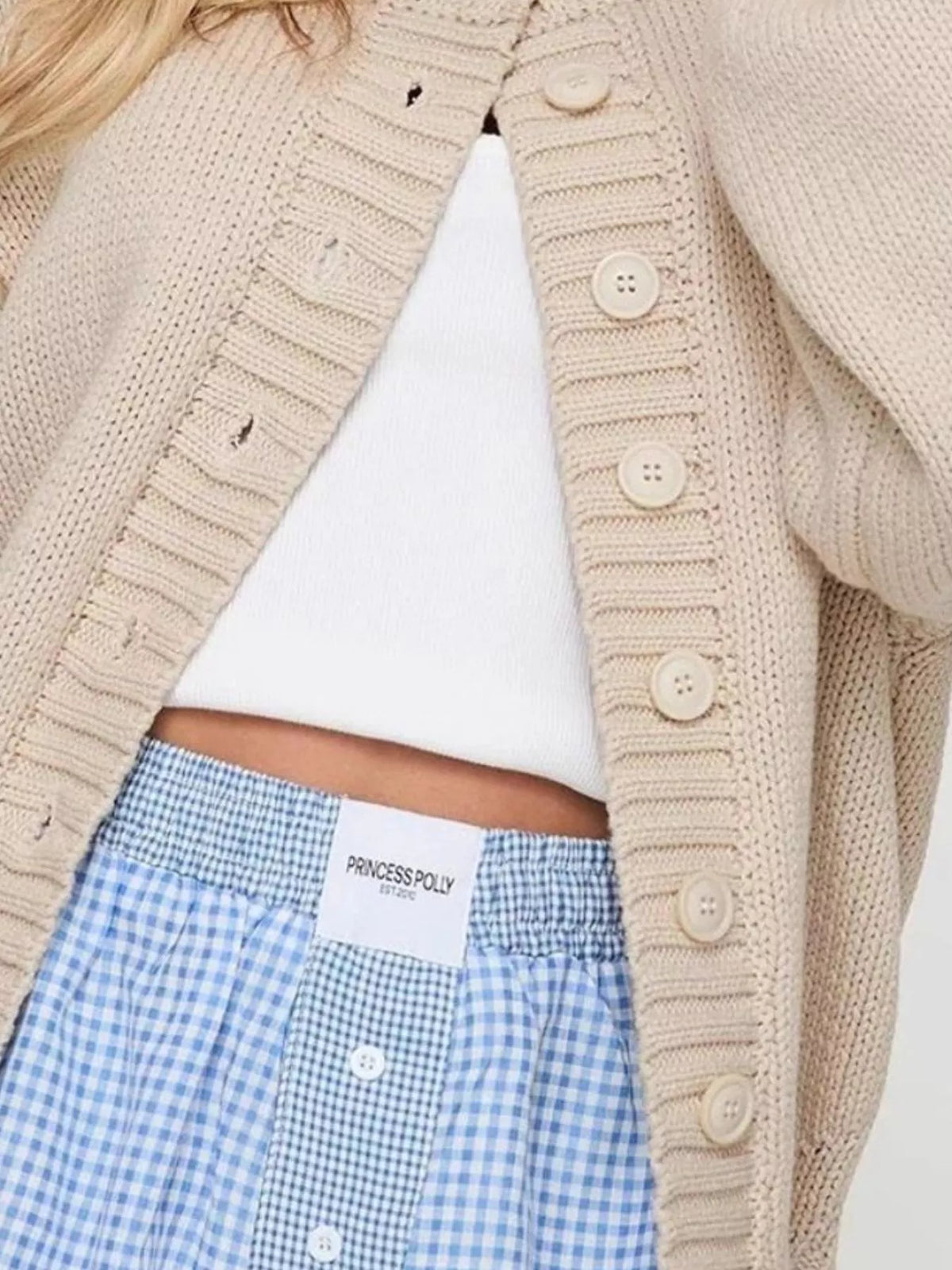 Yvette grovstickad cardigan