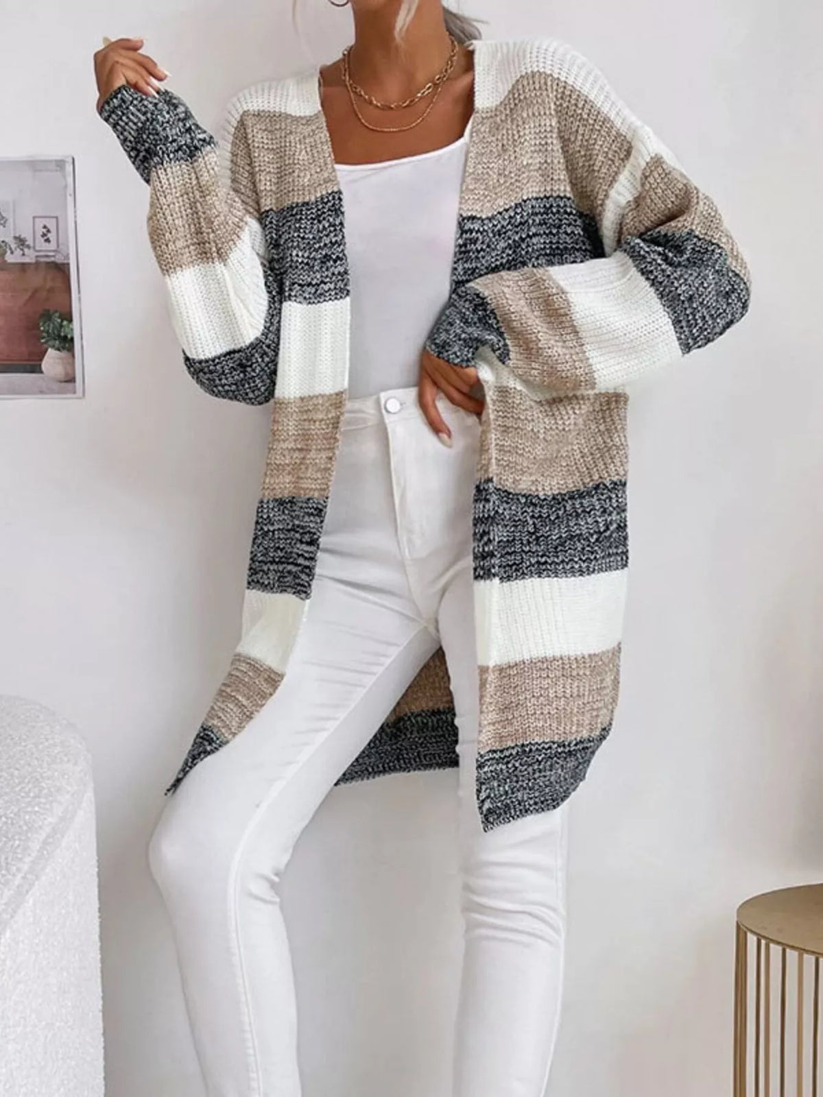 Melina randig cardigan