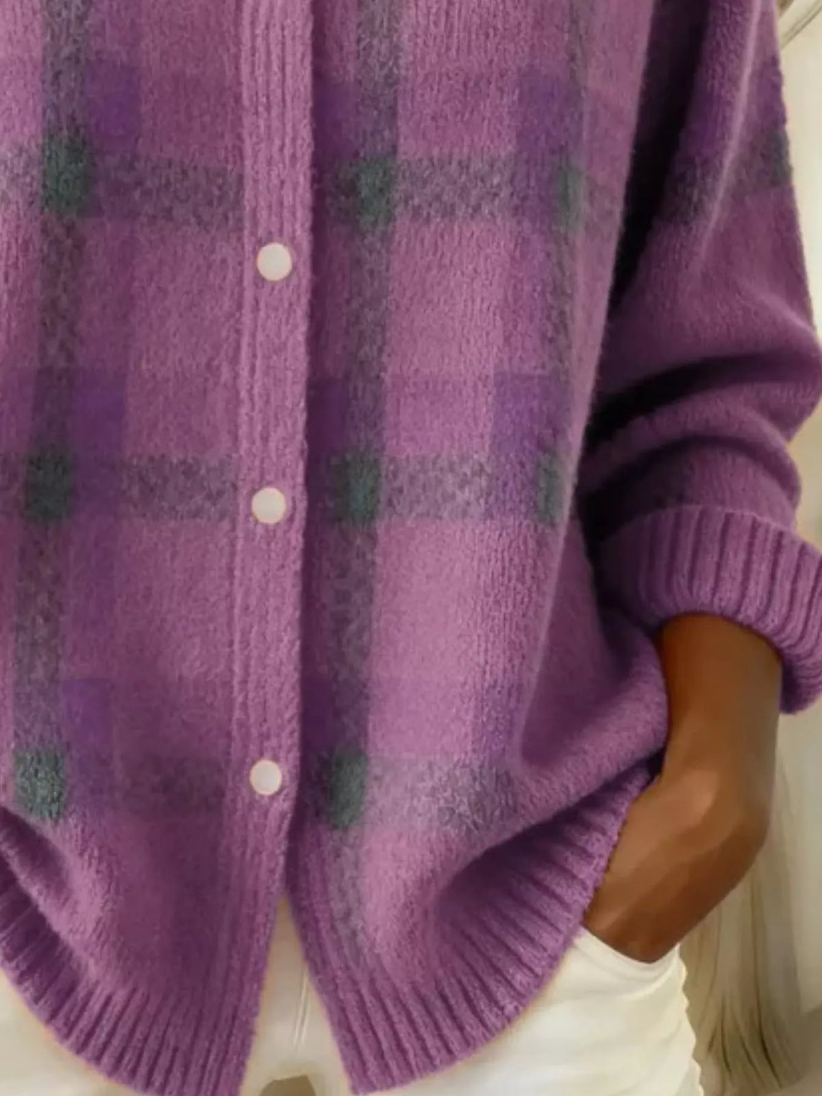 Yasmin rutig cardigan