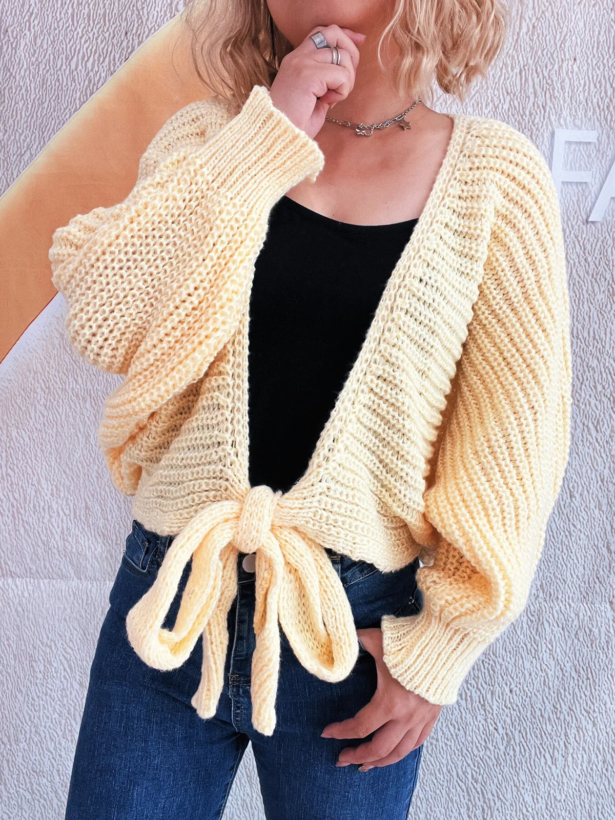 Josette croppad cardigan
