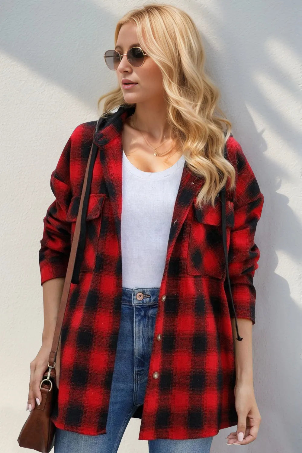 Selina rutig hoodie