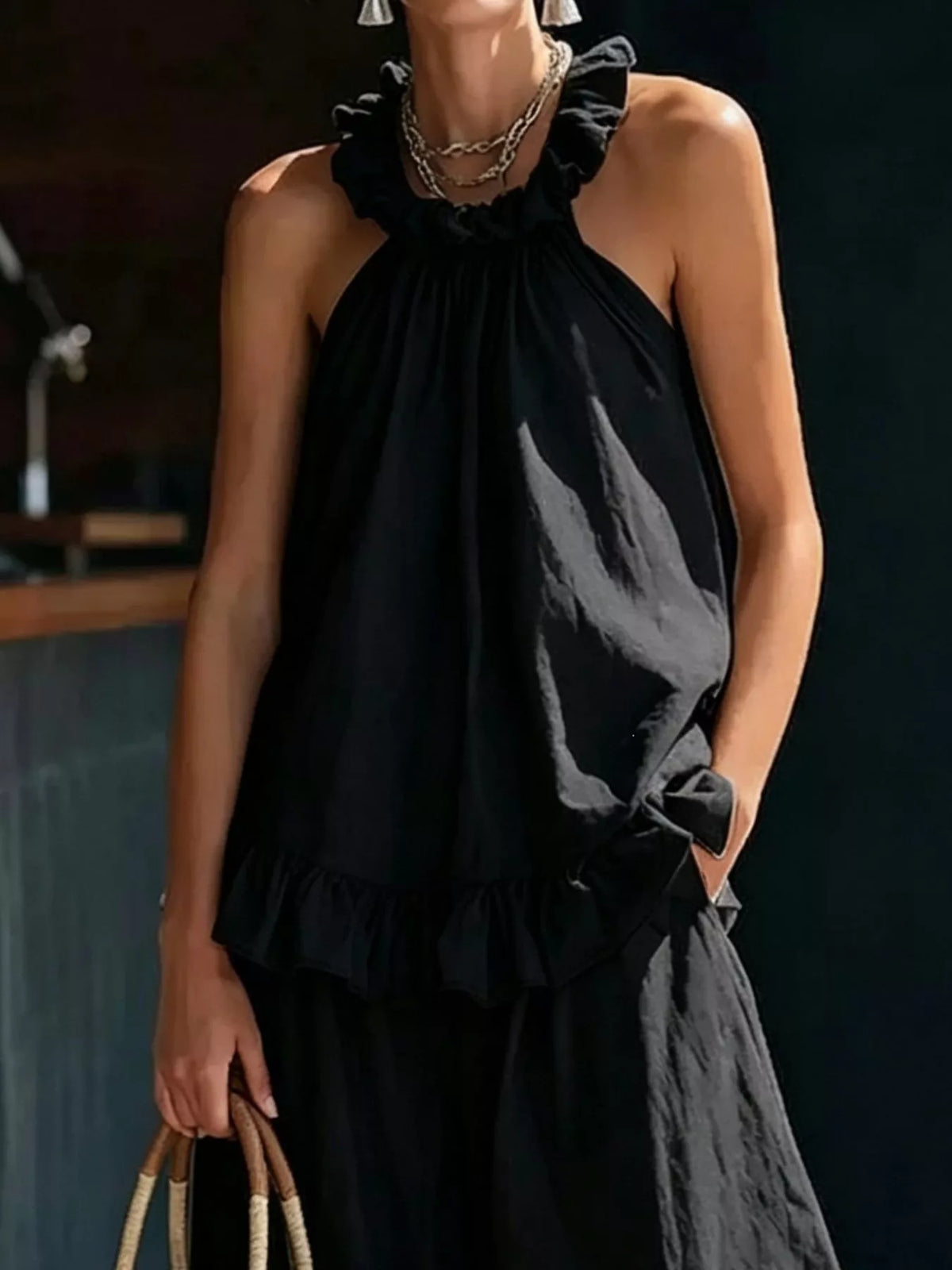 Fabiola set med halterneck