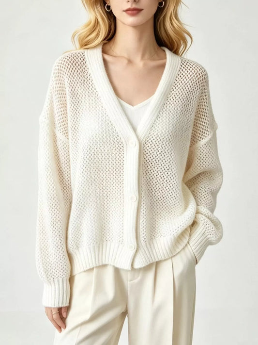 Solbritt v-ringad cardigan