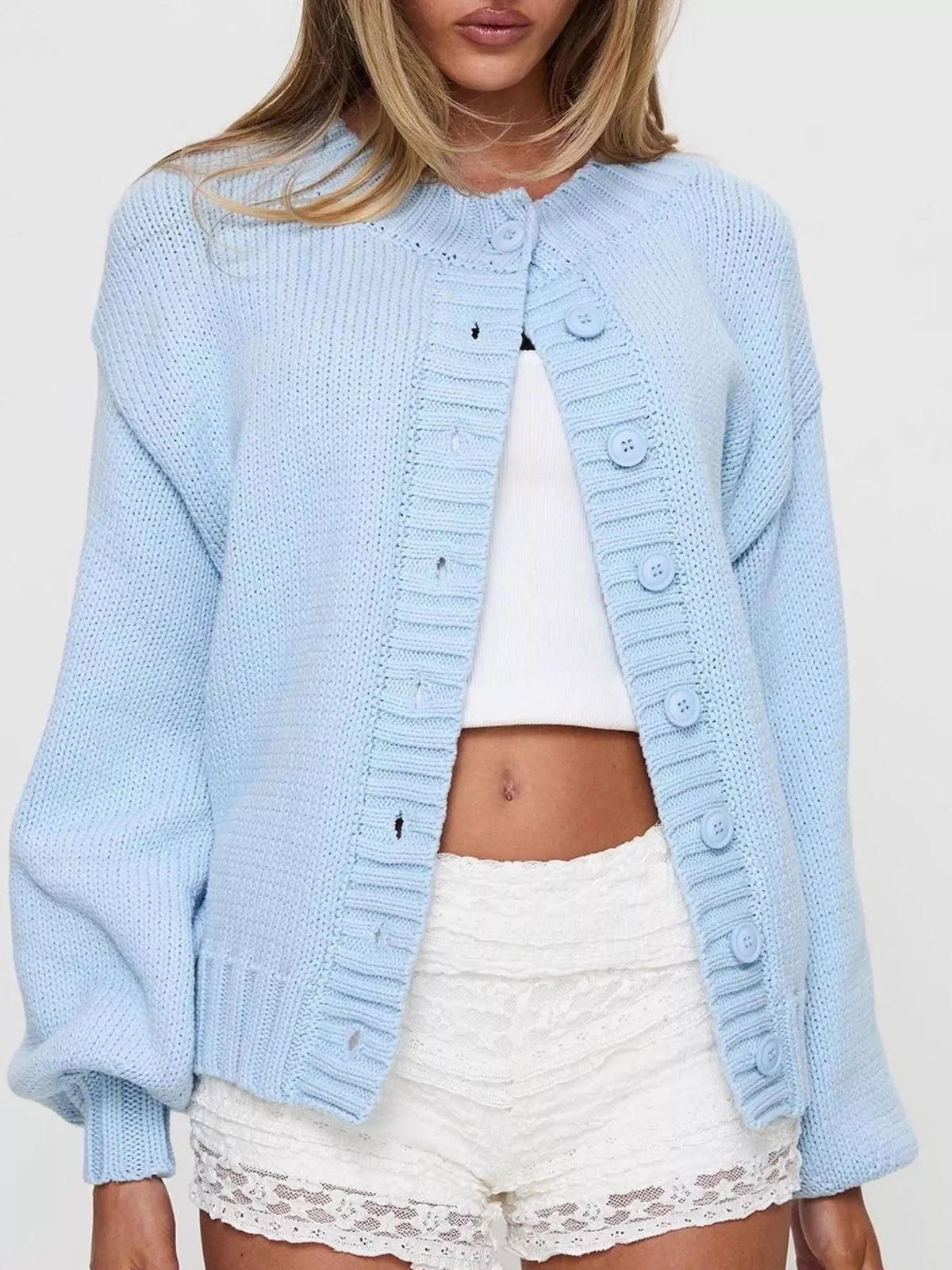 Yvette grovstickad cardigan