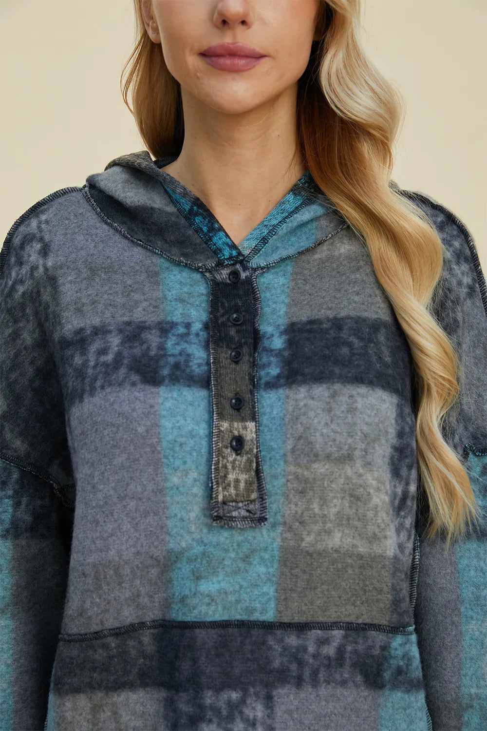 Amalia rutig hoodie