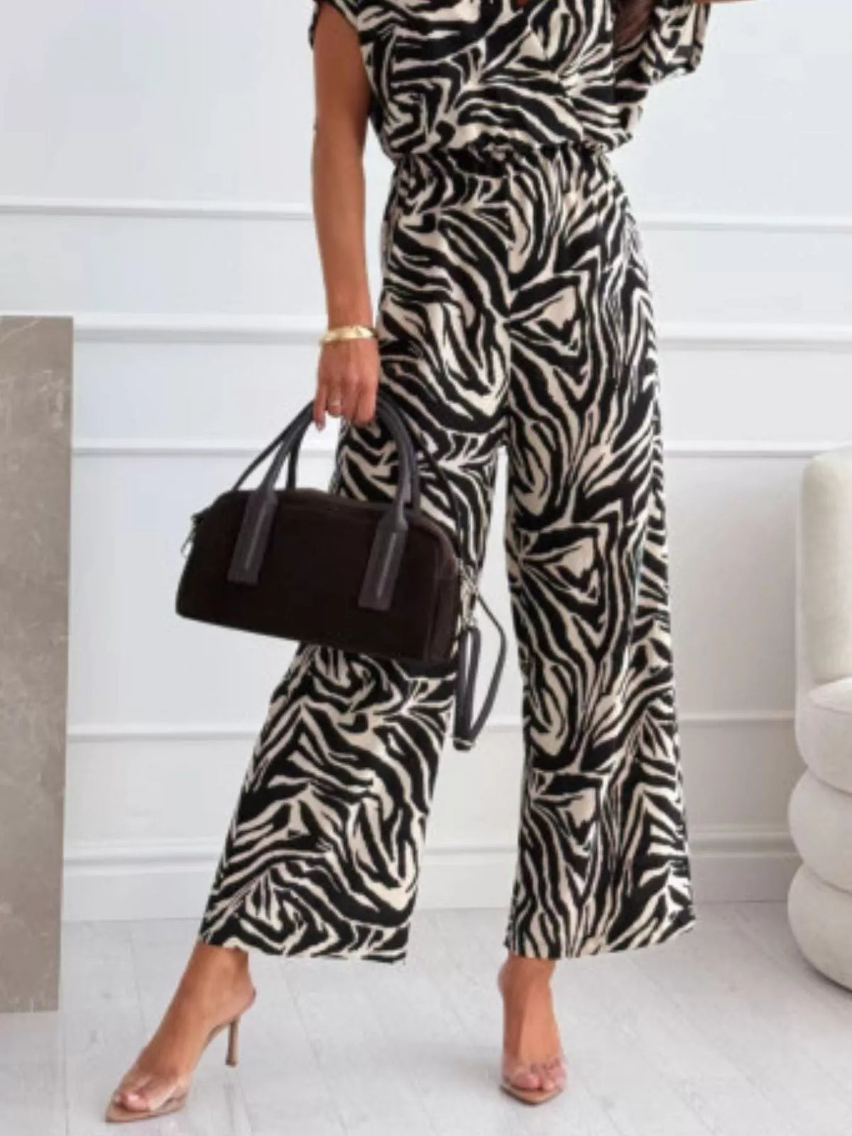Greetje djurmönstrad jumpsuit