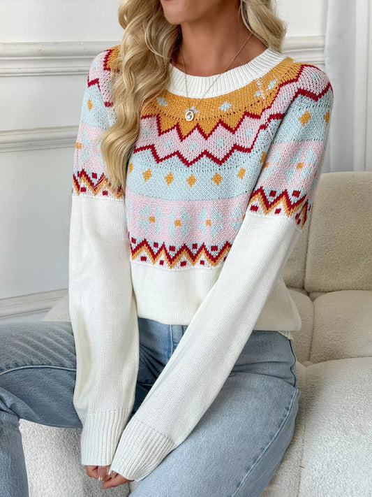 Esra geometrisk tröja