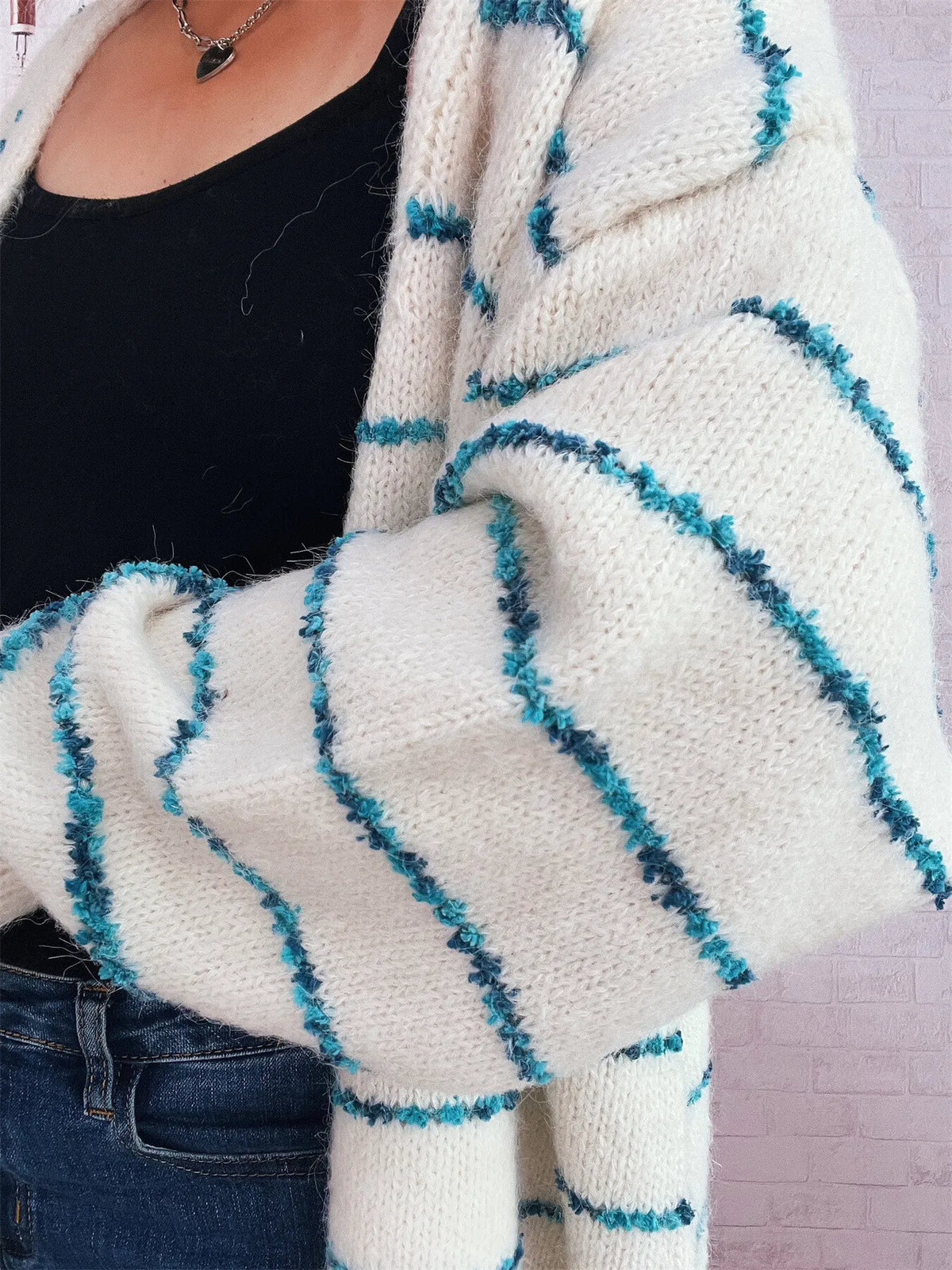Saskia randig cardigan