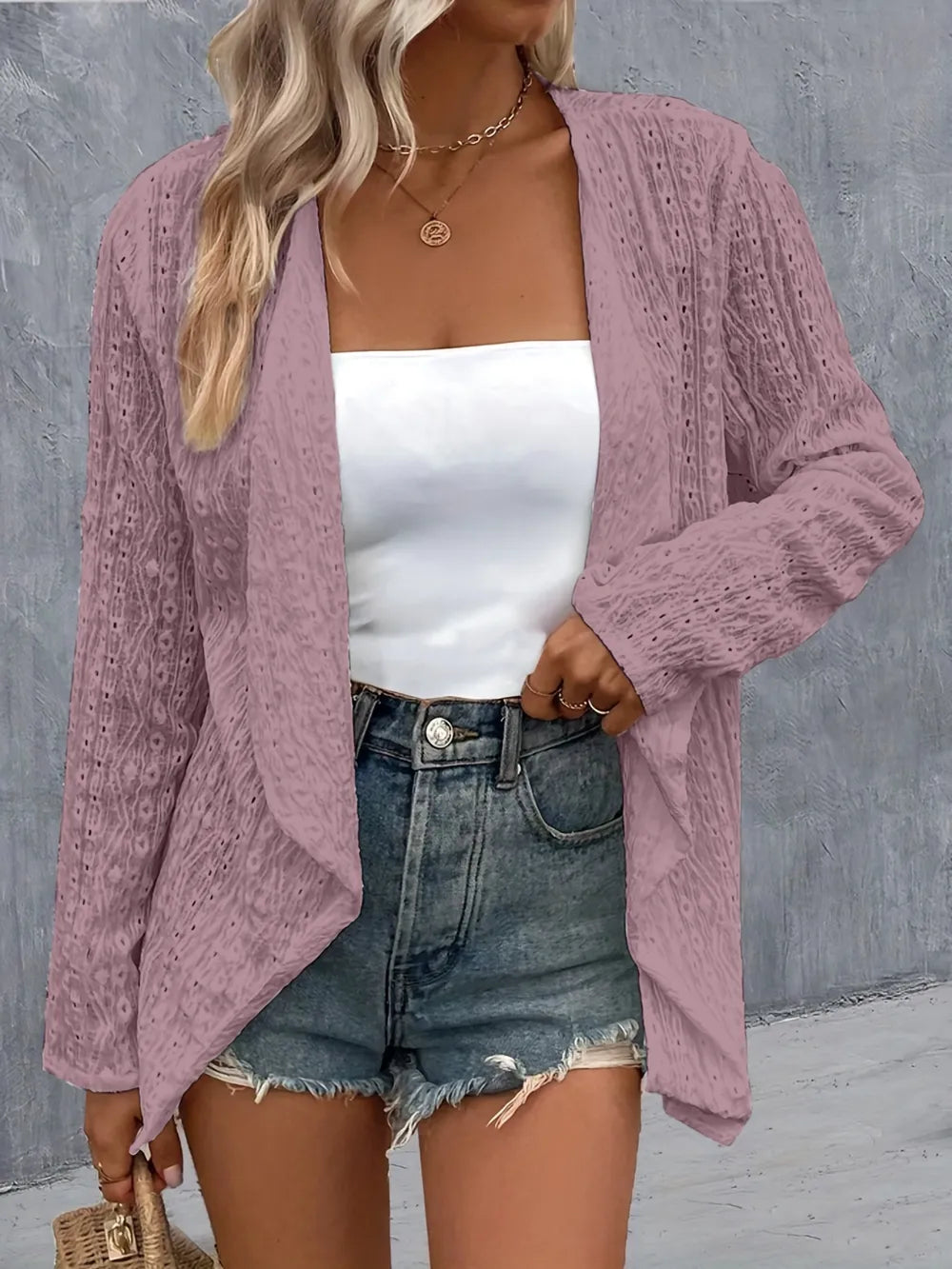 Pernilla broderad cardigan
