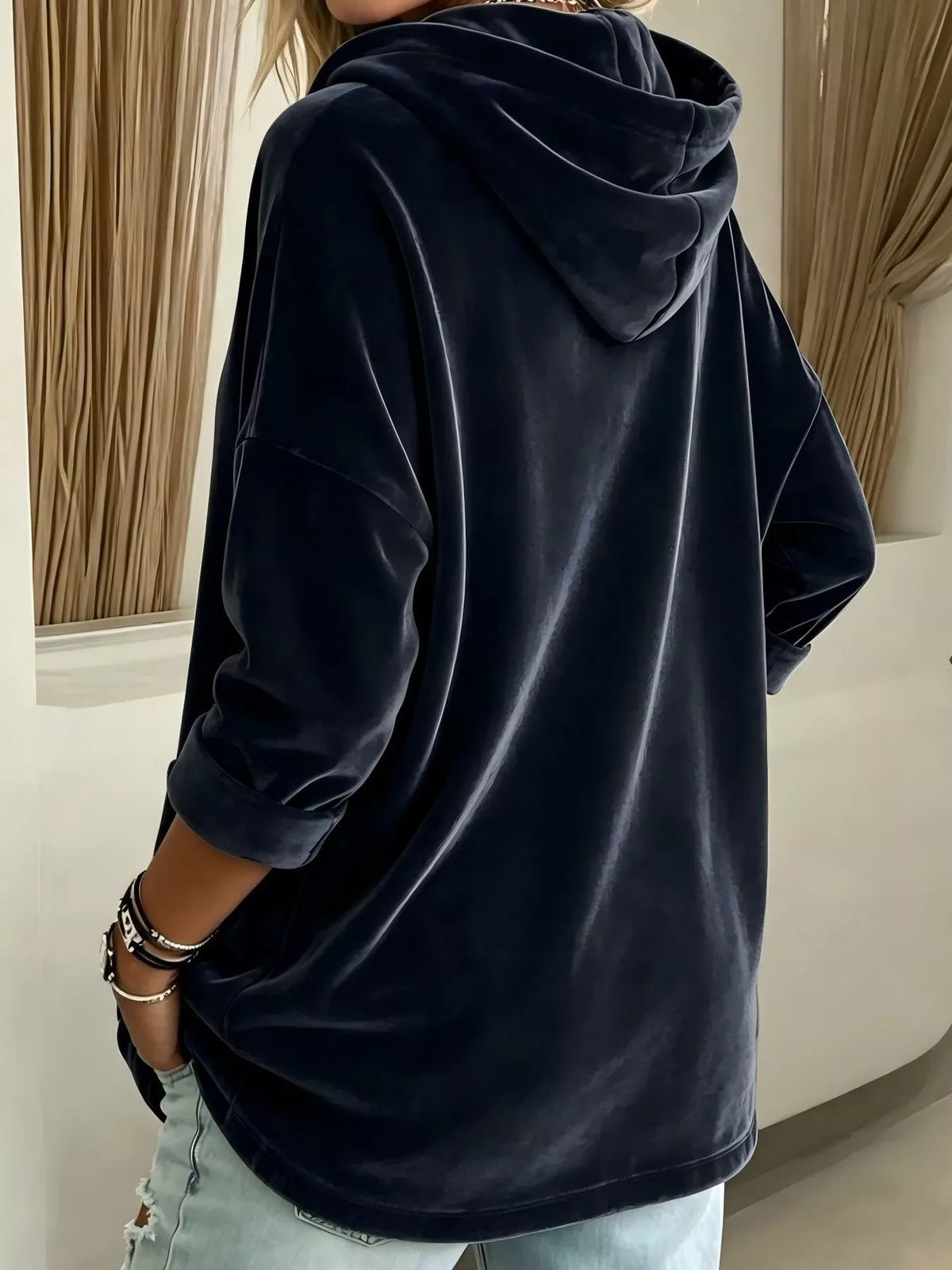 Dagfrid hoodie i sammet