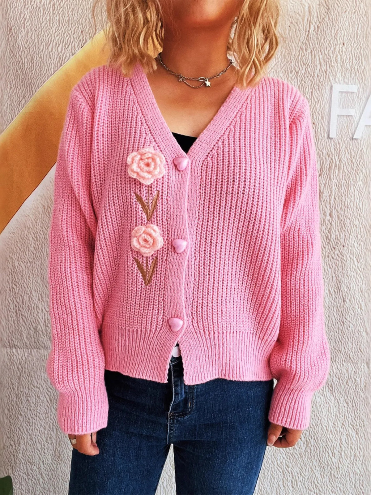 Sienna blommig cardigan