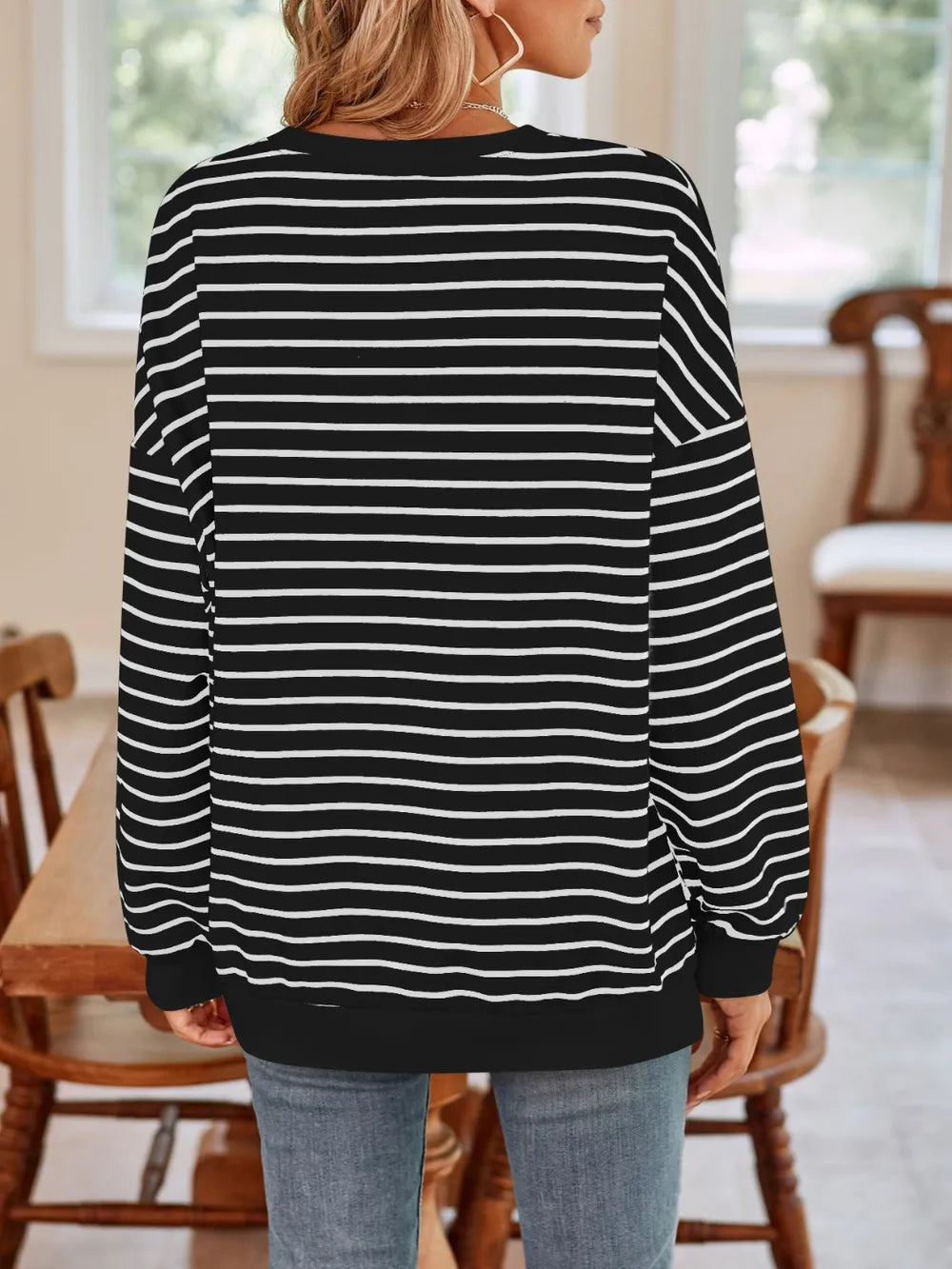 Birgit randig sweatshirt