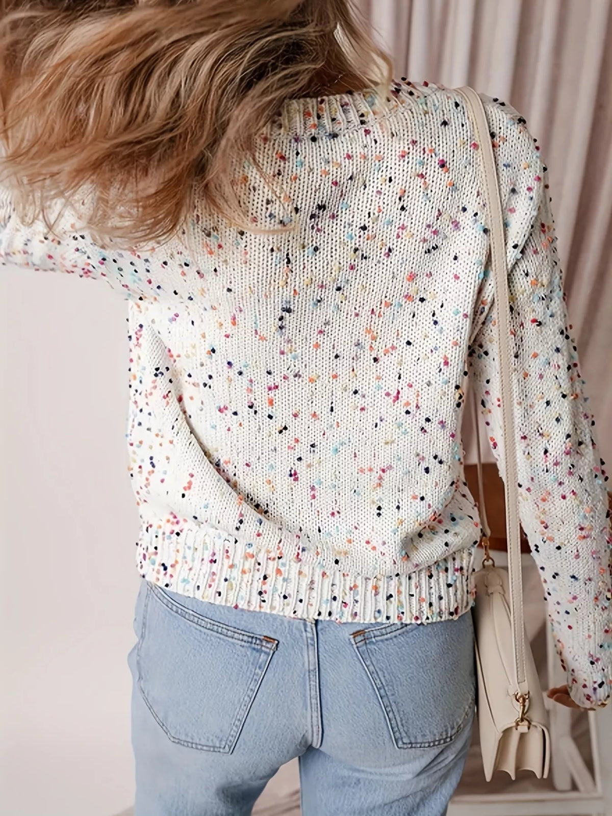 Solana ribbstickad cardigan