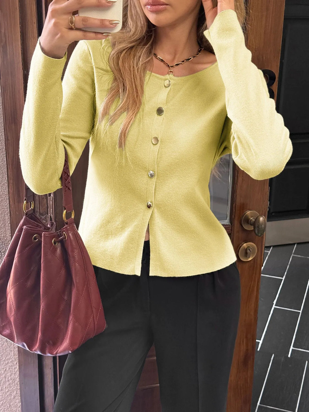 Amandine kroppsnära cardigan