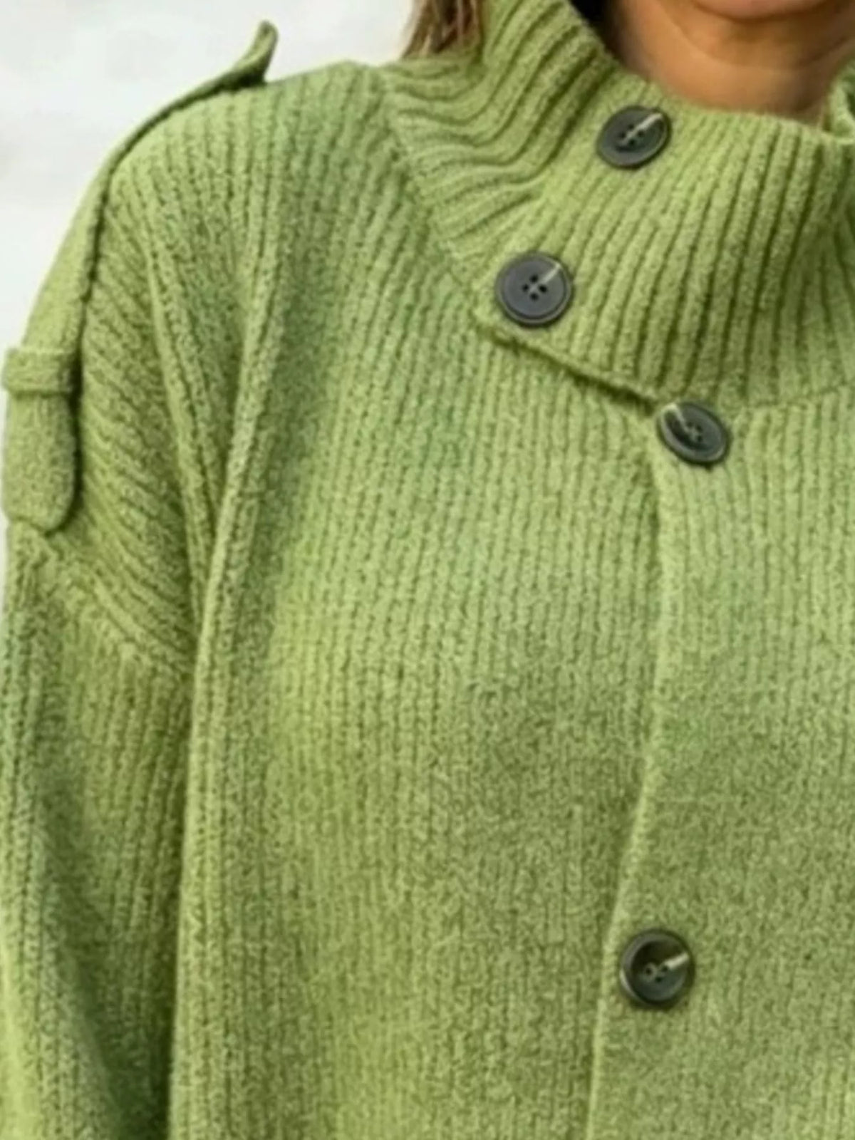 Gro cardigan med halvpolo