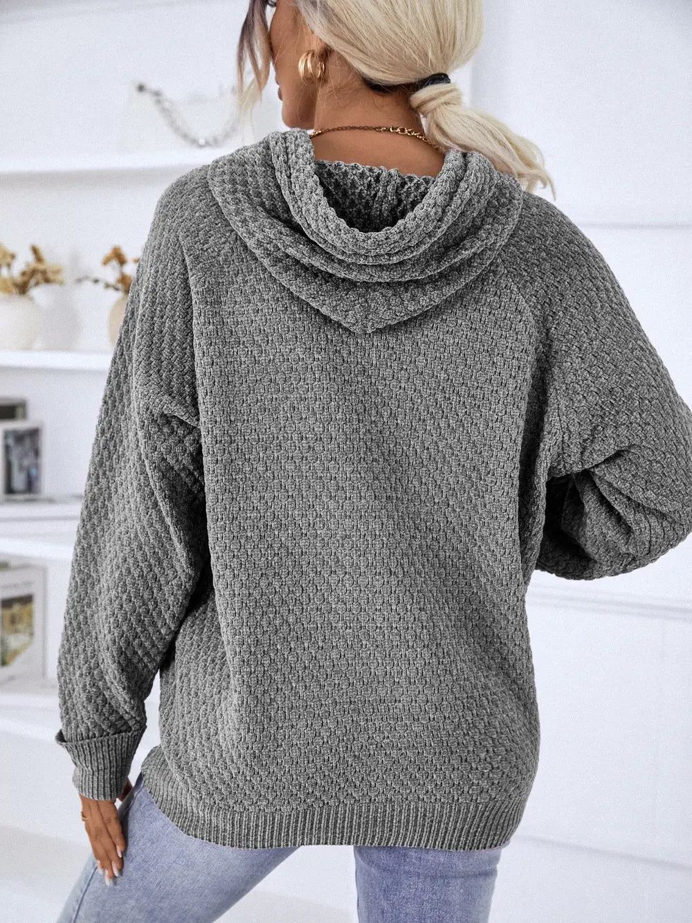 Felisa stickad hoodie