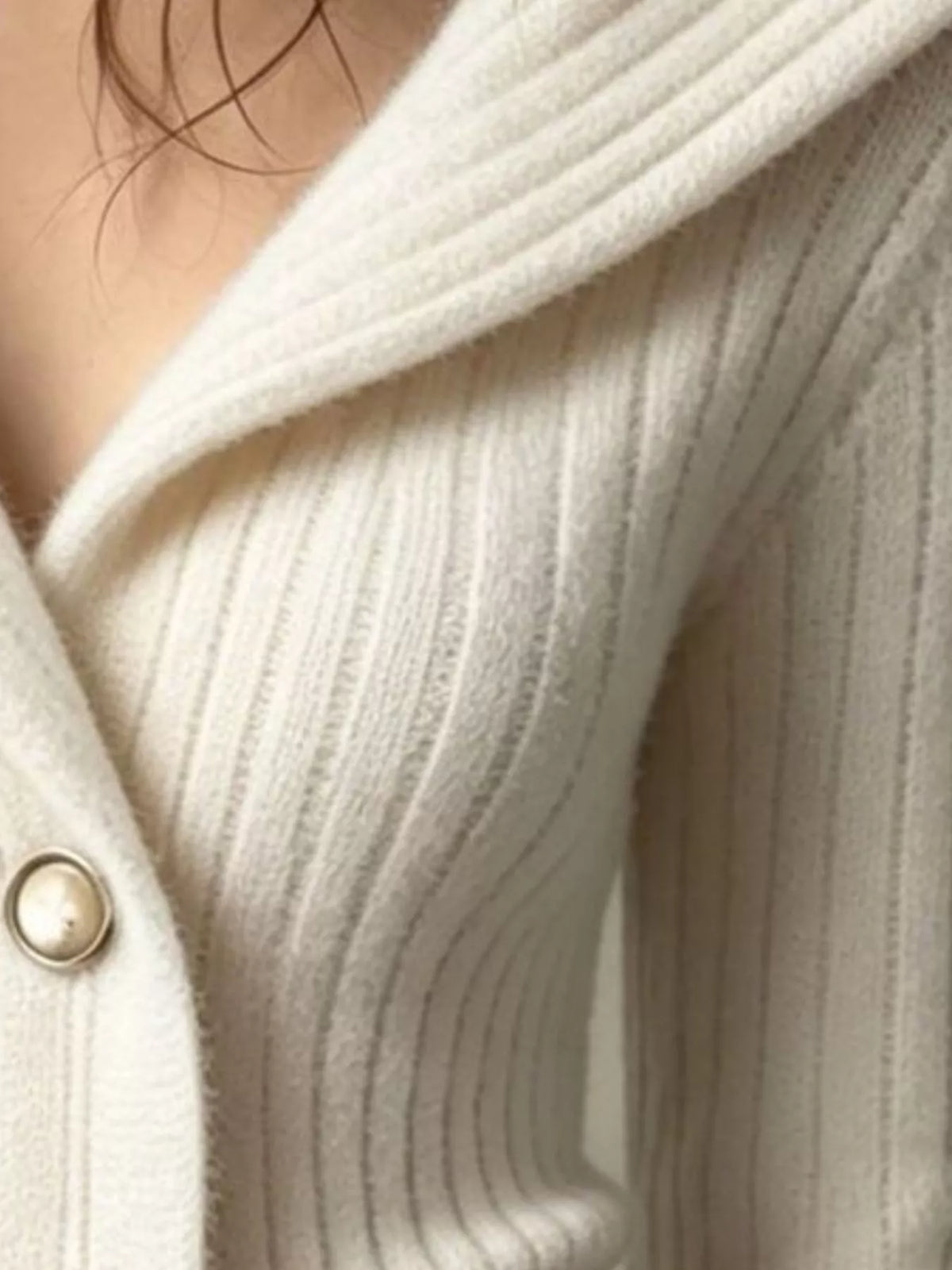 Genoveva ribbstickad cardigan