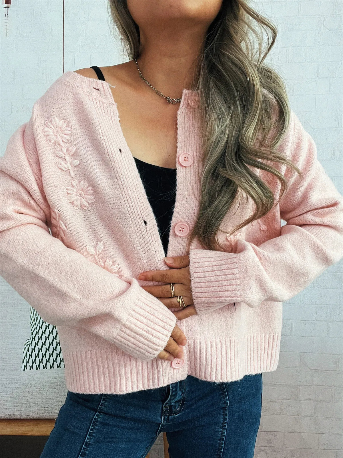 Angelina blommig cardigan