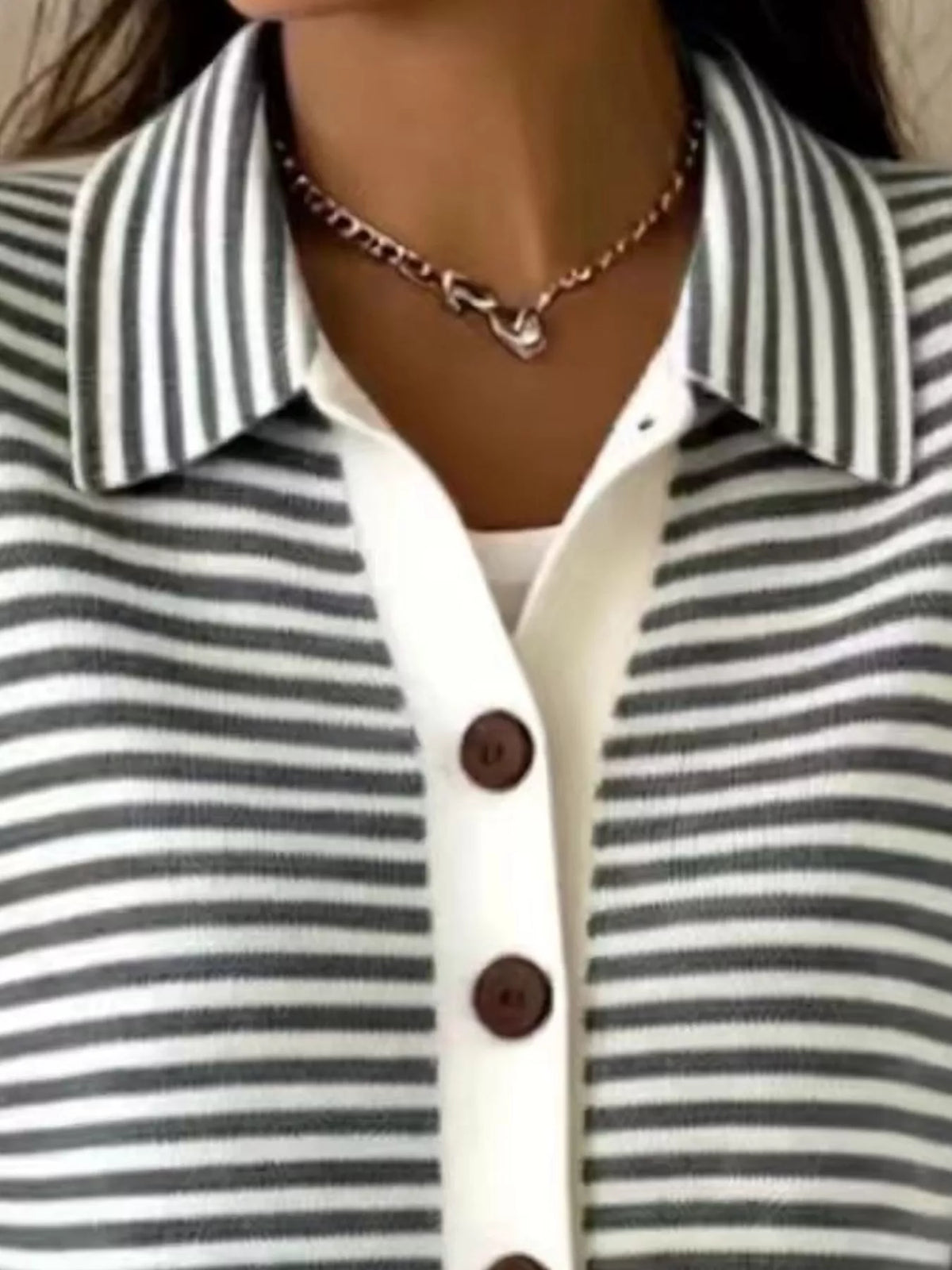Aglaia randig cardigan