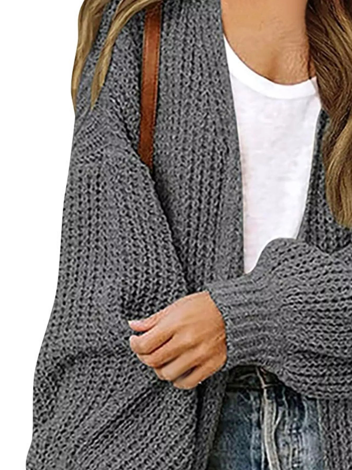 Senta grovstickad cardigan
