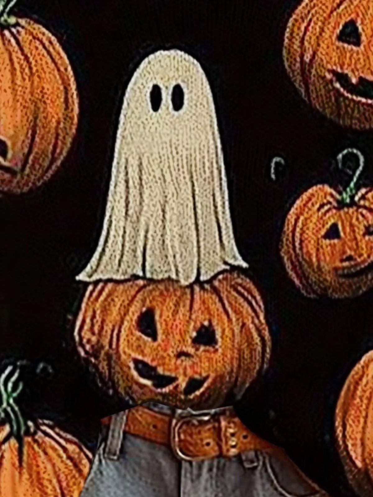 Åsne tröja med halloweenmotiv
