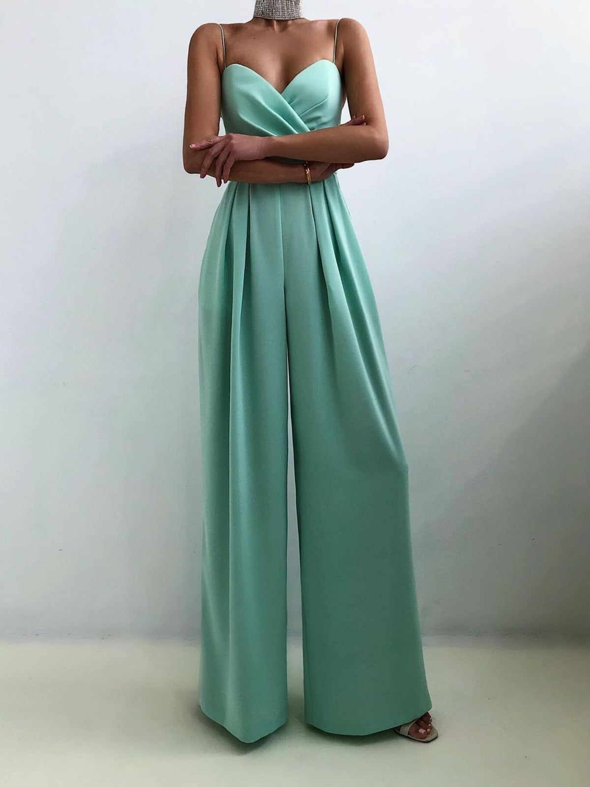 Libby jumpsuit med smala axelband