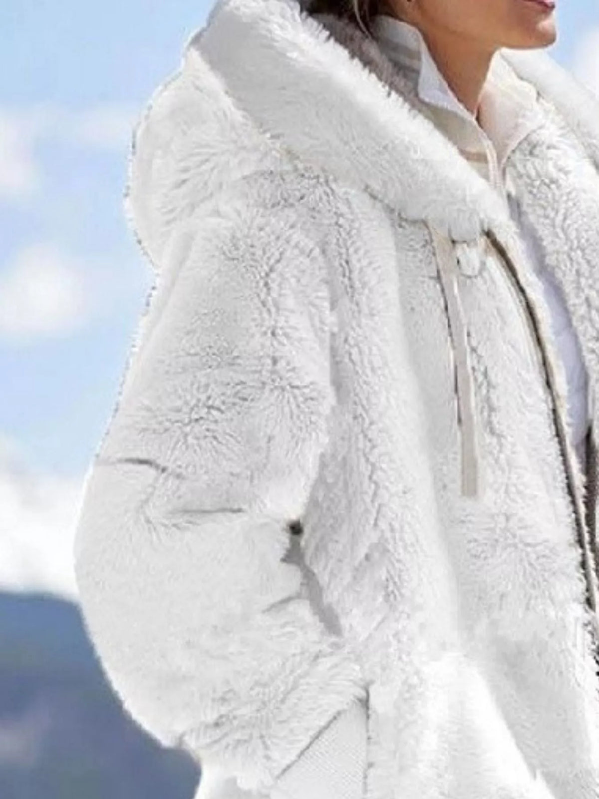 Sanne hoodie i fleece