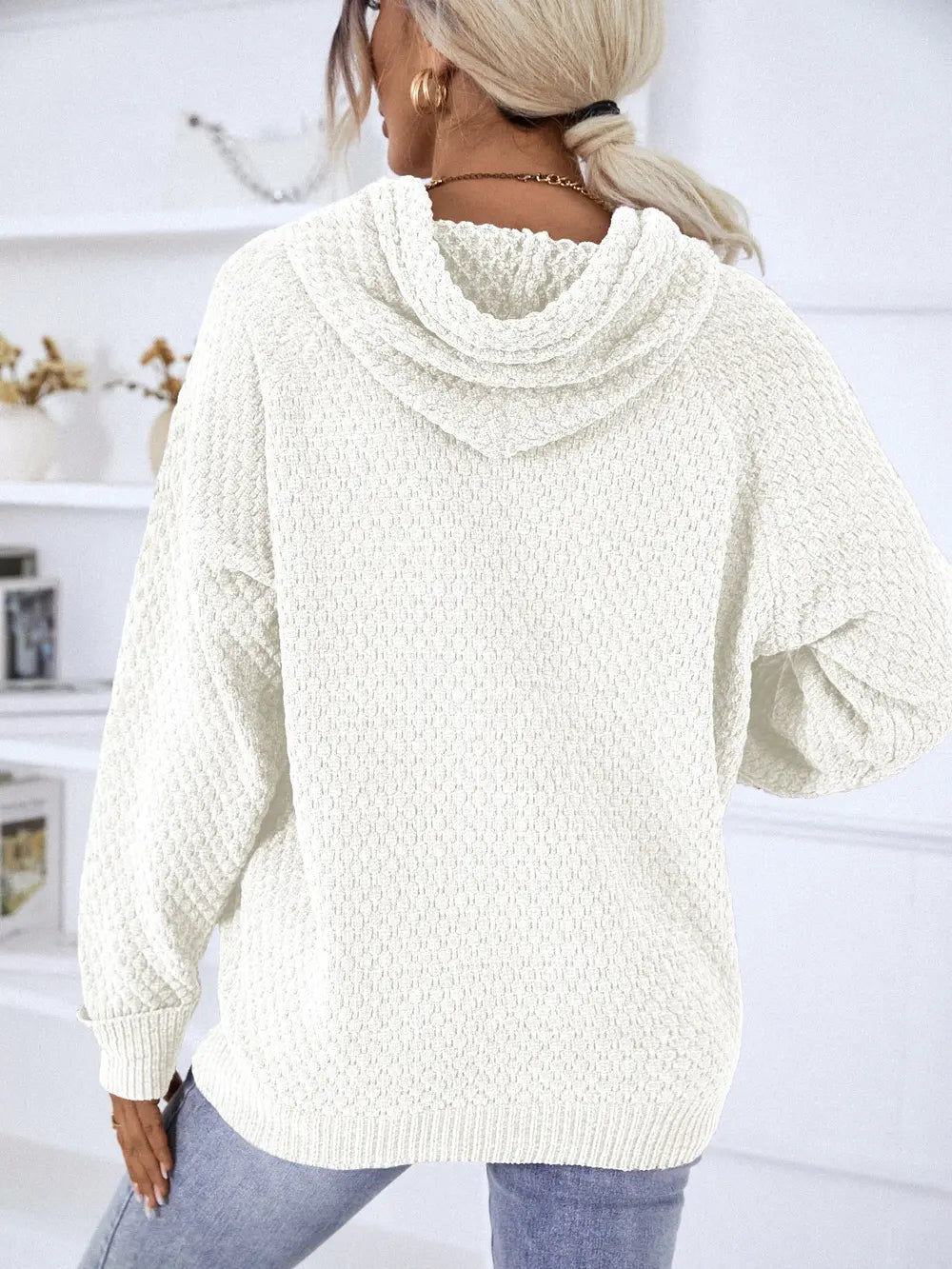 Felisa stickad hoodie