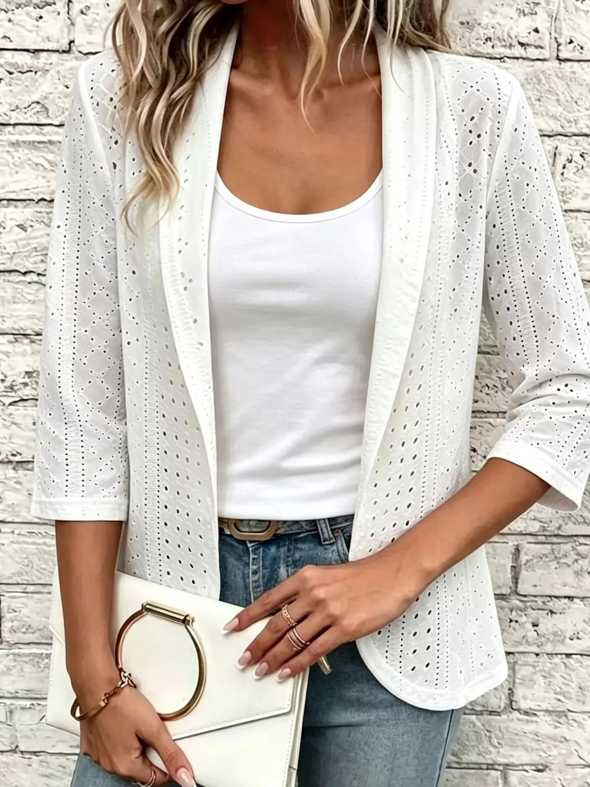 Siri broderad cardigan