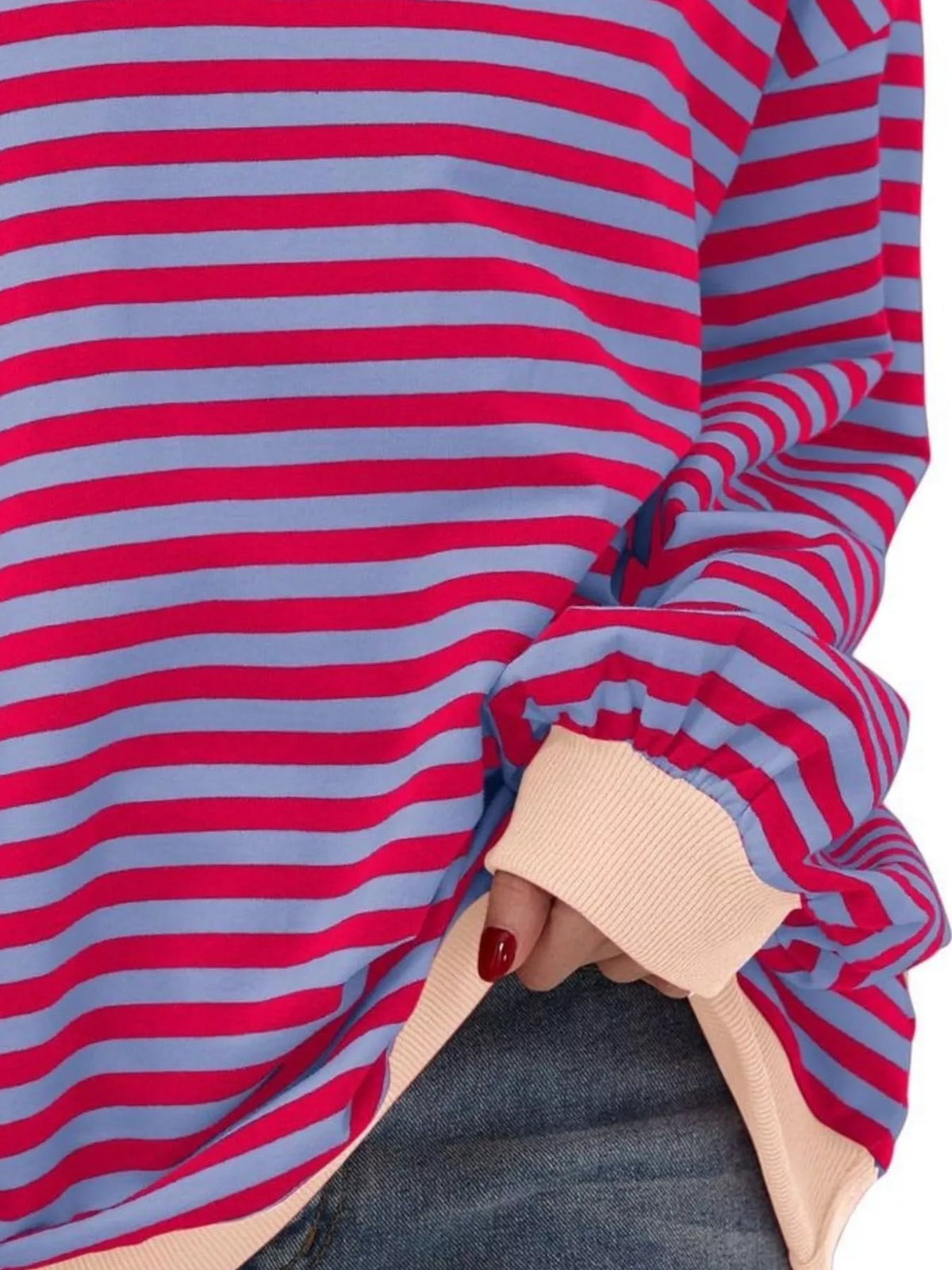 Ella randig sweatshirt
