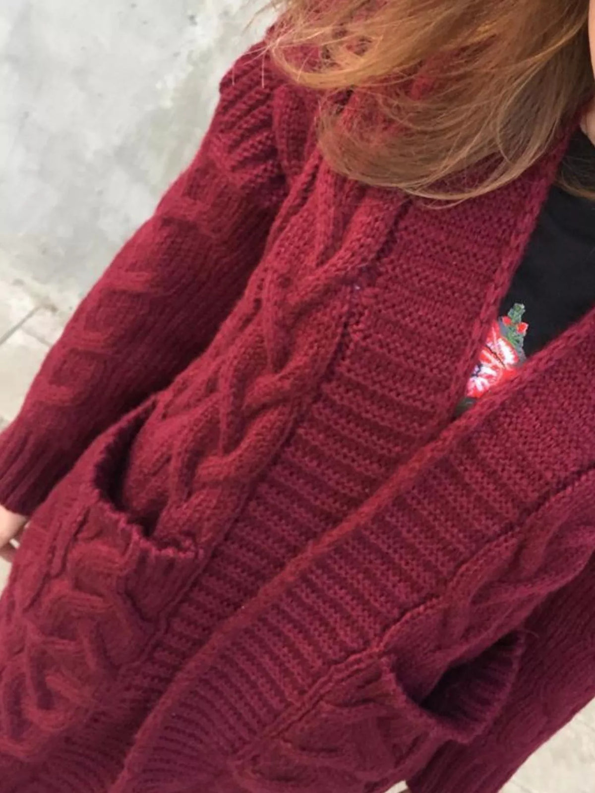 Torgerd kabelstickad cardigan