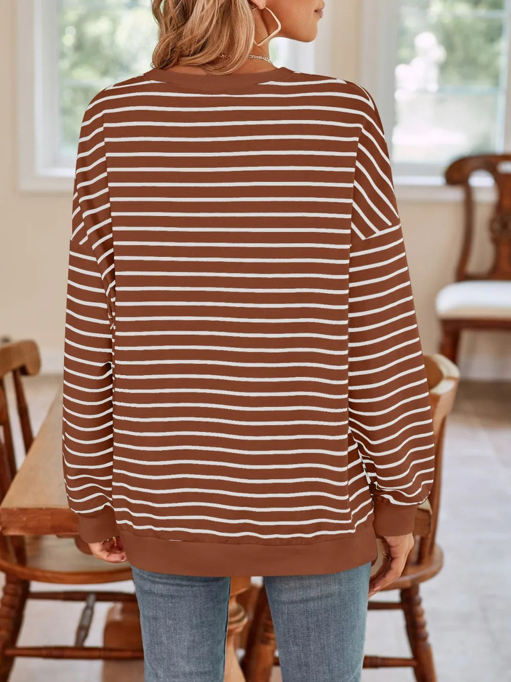 Birgit randig sweatshirt